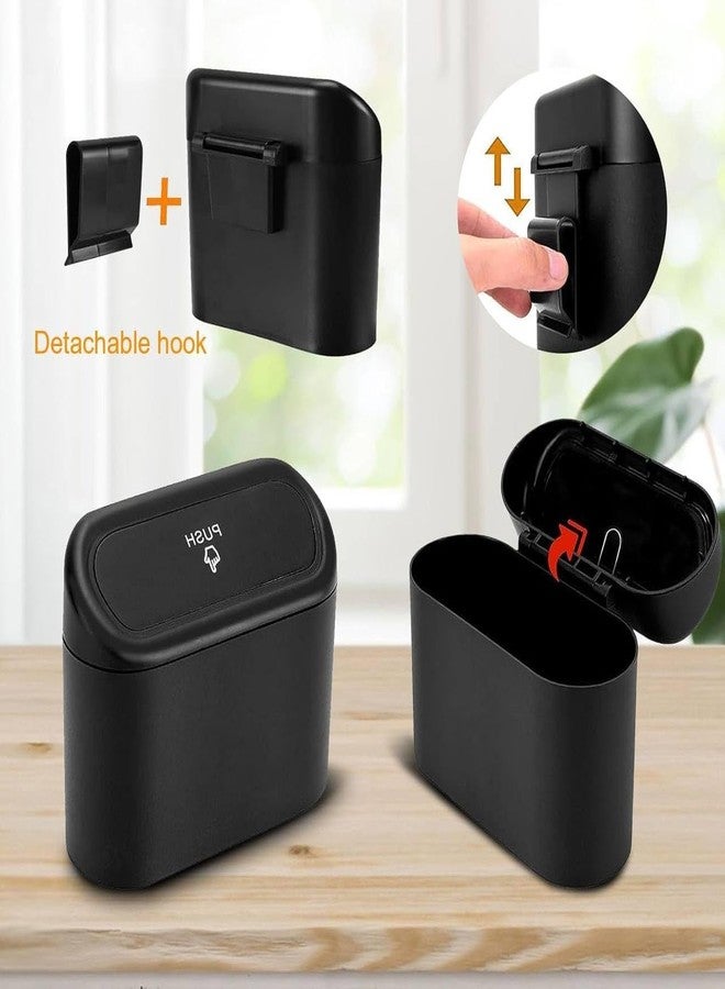 REDUCK سلة مهملات بلاستيكية يدوية الرفع من ريداك، مزودة بغطاء، صندوق قمامة صغير للسيارة، حاوية قمامة للسيارات مع لفة واحدة من أكياس القمامة، صندوق غبار للسيارة والمنزل والمكتب - محمولة، صغيرة الحجم، ومتينة - Image 5